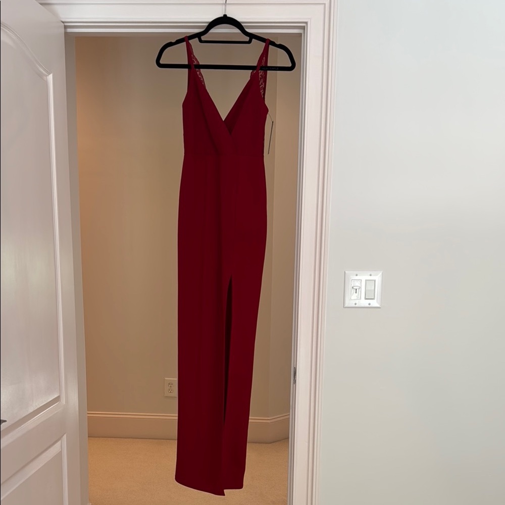 Lulu's Burgundy Red Maxi Dress size XS